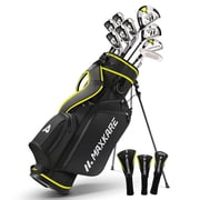 MaxKare Complete Golf Clubs Set Golf Mens Regular 9-Piece Complete Set - Right Hand,Yellow