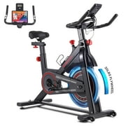 MaxKare Exercise Bike Indoor Cycling Bike Silent Magnetic Resistance 100 Levels, 30Lbs Heavy Flywheel, Max Weight 320Lbs