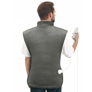 MaxKare Extra Large Flannel Heating Pad with 4 Heat Settings & Auto Shutoff for Full Body Stress Relief, Gray, One Size (24"x40")