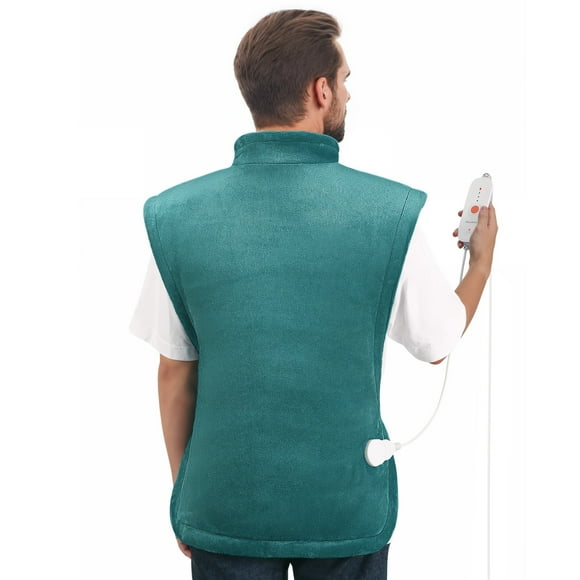 MaxKare Extra Large Flannel Heating Pad with 4 Heat Settings & Auto Shutoff for Full Body Stress Relief, Green, One Size (24"x40")