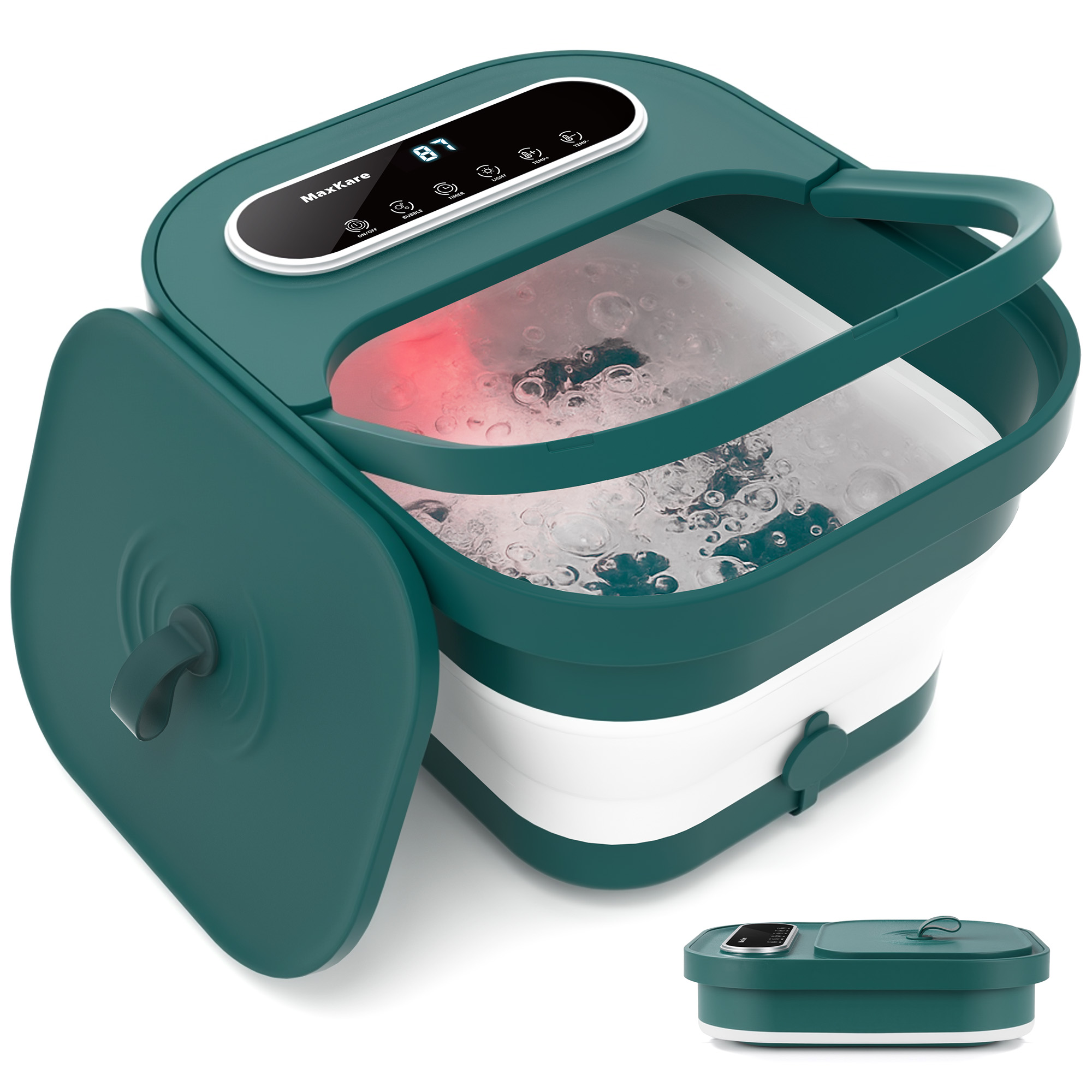 MaxKare Foot Spa Bath Massager With Heat Bubbles Vibration 14 Massage Rollers Temperature Adjustable Automatic Shut Off Function Best Gifts: What Stands Out on Walmart