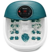 MaxKare Foot Spa Bath Massager with Heat, Bubbles, and Vibration, Digital Temperature Control, 16 Detachable Massage Rollers, Soothe and Comfort Feet