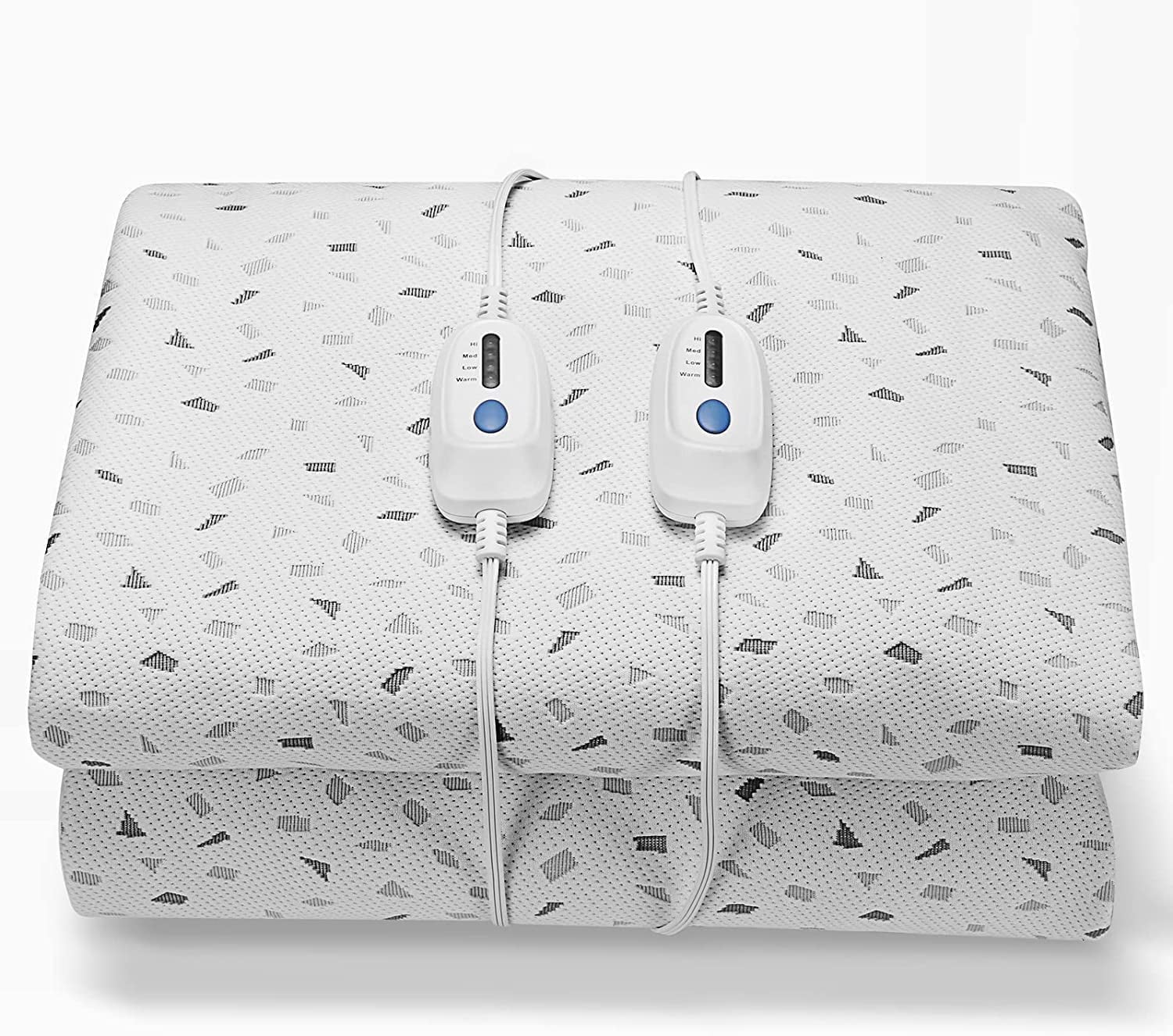 MaxKare Heated Mattress Pad 78"x80" King Size with Dual Controllers, 4