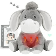 MaxKare Microwavable Heating Pad Heatable Stuffed Animal for Anxiety and Ache Relief, Bedtime, Adorable Christmas Gift for Kids & Adults, 13.7"x10.6", Donkey