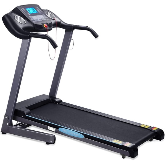 Naipo Treadmill 2.5HP Electric with 12Level Auto Incline Foldable Treadmill with LCD Monitor 220lbs 8.5 mph Speed Range for Home Gym Eercise Fitness
