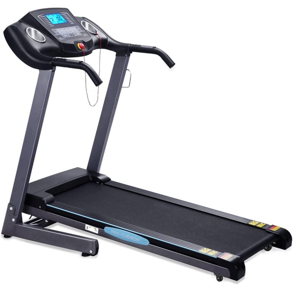 Naipo Treadmill 2.5HP Electric with 12Level Auto Incline Foldable Treadmill with LCD Monitor 220lbs 8.5 mph Speed Range for Home Gym Eercise Fitness