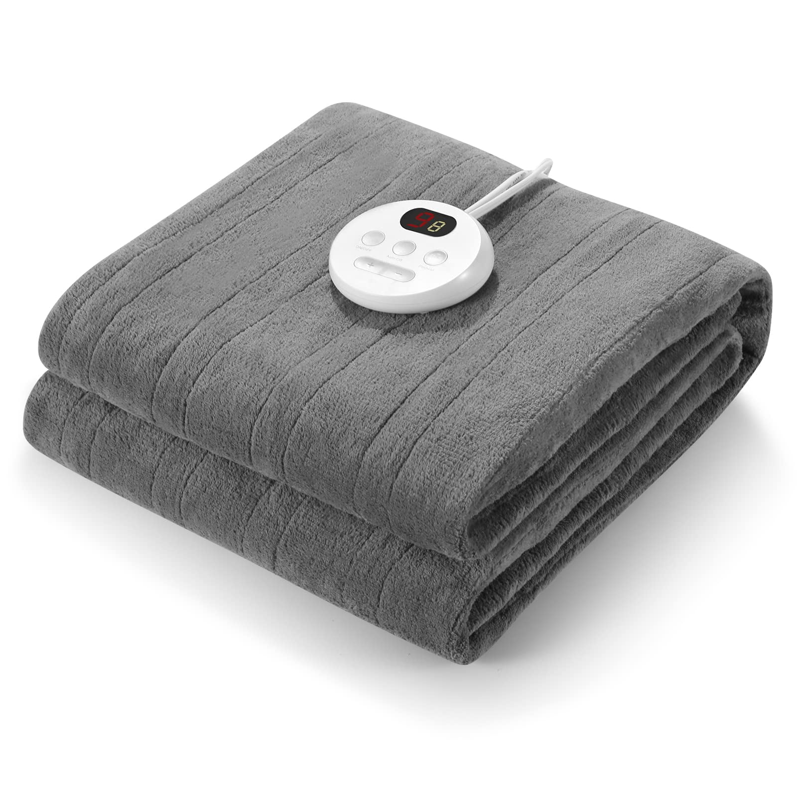 MaxKare Twin Size Heated Mattress Pad with 10 Heating Levels & 10 Timer