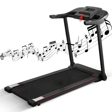 MaxKare Voice Control Treadmill Bluetooth Electric Motorized Running Machine with 17 in Belt 220lbs Max Weight with Speed Range of 0.5 to 7.5 mph Perfect for Home Use