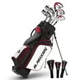 thumbnail image 1 of MaxKare Women's Golf Club Set 8-Piece, Includes Driver, Stand Bag, 3 Head Covers, Right Hand, Red, 1 of 10