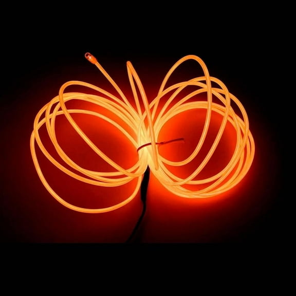 MaxLax 5 m Fluorescent Green EL Wire Kit – Battery‑Powered Electroluminescent Neon Rope Light with 4‑Mode Controller for Party, Costume & Decor