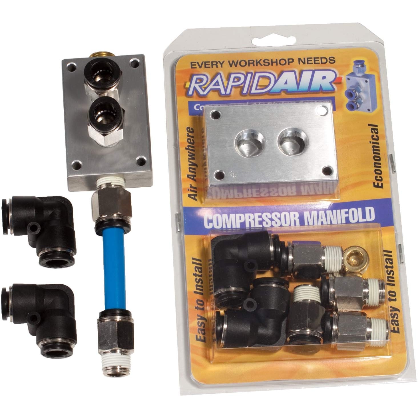 MaxLine 90200 1/2 In Air Compressor Manifold Kit w/ 3/8 In NPT Straight