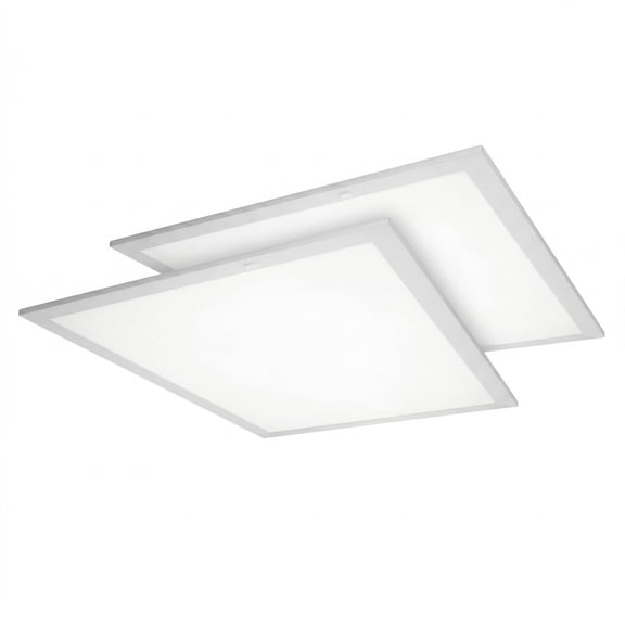 MaxLite 2 Pack 2x2 LED Flat Panel Light for Ceiling, 15/20/25W 3500-5000K, Slim Profile, 0-10V Dimmable, Selectable CCT, White