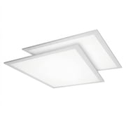 MaxLite 2 Pack 2x2 LED Flat Panel Light for Ceiling, 30/40/50W 3500K/4000K/5000K, Slim Profile, 0-10V Dimmable, Selectable CCT, White