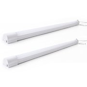MaxLite 4 feet, 2 Pack LED Shop Light Fixture, 23W 120V, 23W, Linkable, for Garage, Workshop, Basement, Warehouse, White, Value Pack