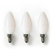 MaxLite 40-Watt Equivalent B10 LED Candle Light Bulb Energy Efficient Soft White 2700K Dimmable For Ceiling Fan Bathroom3-Pack