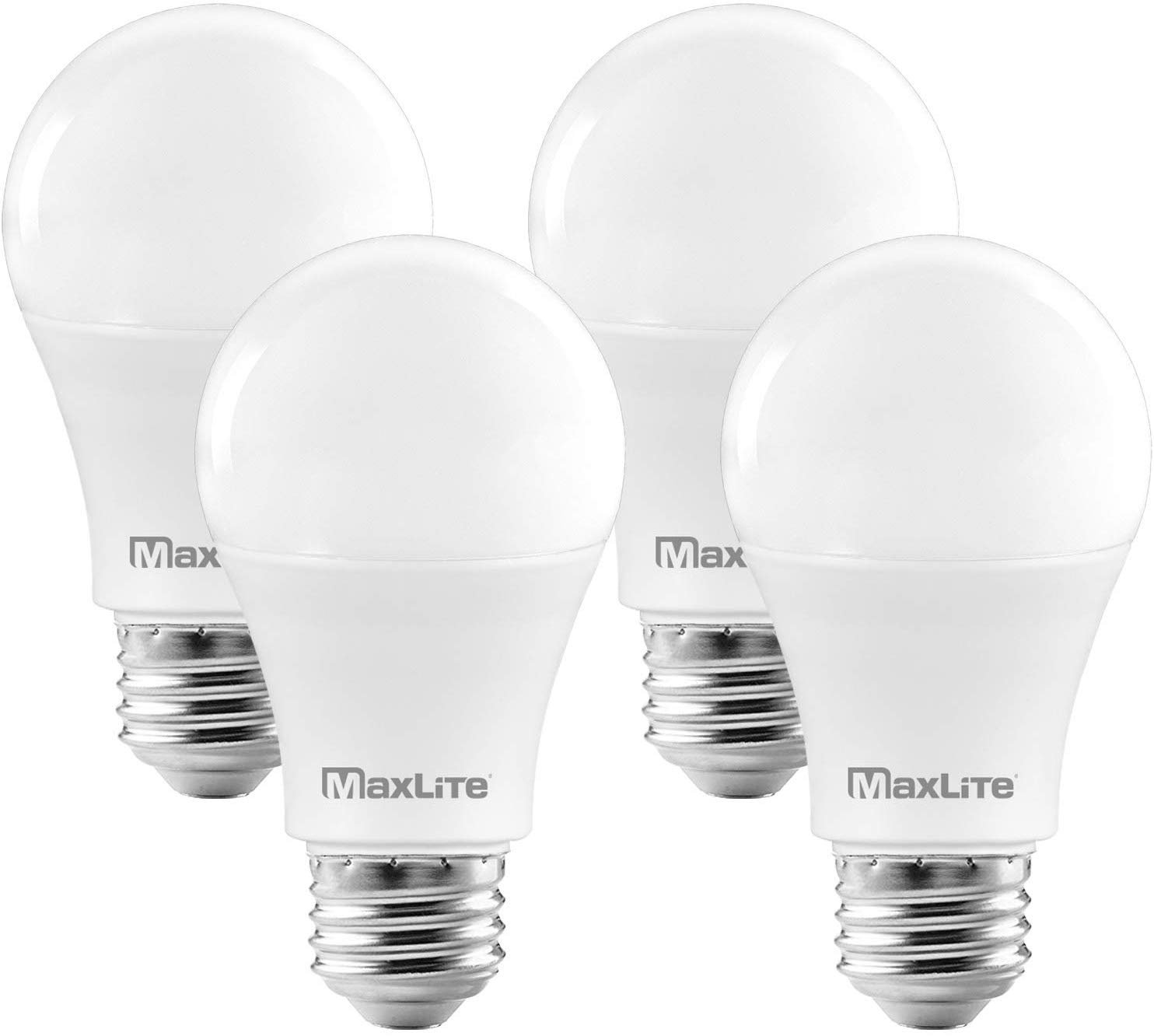 MaxLite 96-Pack A19 LED Bulbs, 60W Equivalent, Soft White 2700K, Dimmable, E26 Base