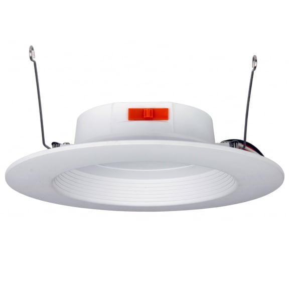 MaxLite Canless LED Recessed Wafer Downlight, 9.5W 120V, 6 Inch 9.5W 3000-5000K, Slim Profile, Dimmable, Selectable CCT, for Kitchen, White