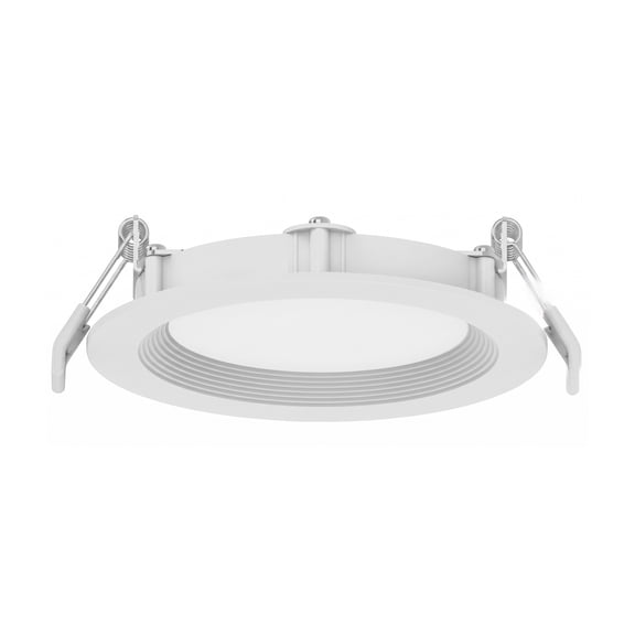 MaxLite Canless Slim Baffle Round LED Recessed Wafer Downlight, 13W 120V, 6 Inch 13W 2700K-5000K, Slim Profile, Dimmable, Selectable CCT, for Kitchen