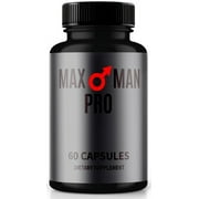MaxMan Pro Pills, Maximum Strength Formula for Confidence, All-Natural Capsules to Support Health and Fitness, MaxManPro Supplement Reviews 60 Capsules