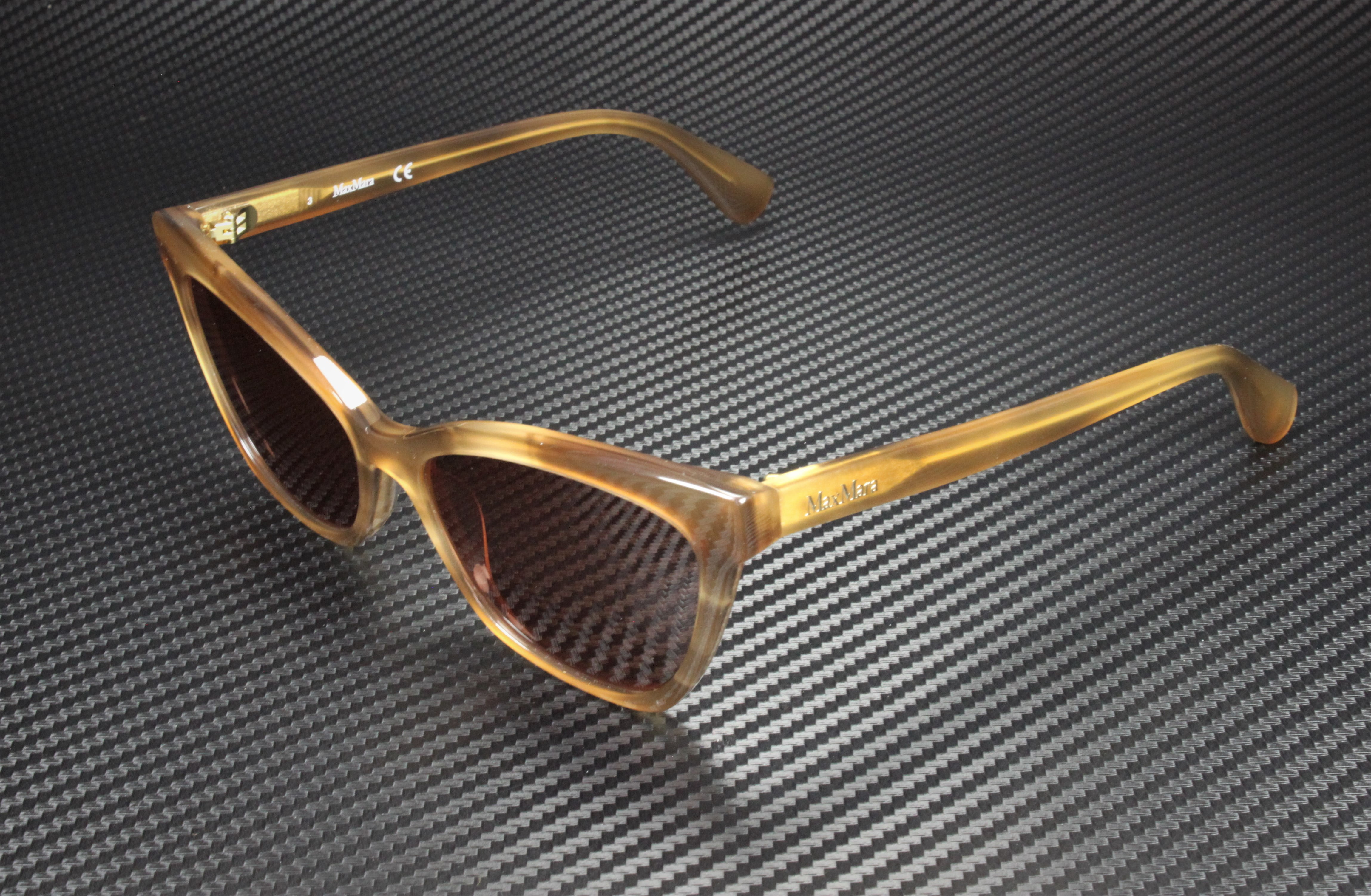MaxMara MM0011 47E Light Brown Brown Plastic 58 mm Women