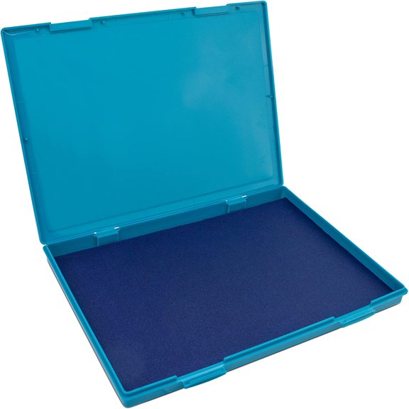 MaxMark Extra Large Blue Ink Stamp Pad - 8.25" x 11.5" - Industrial Felt Pad