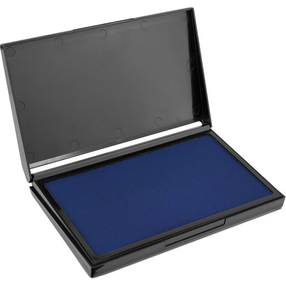 MaxMark Large Blue Stamp Pad - 4-1/4 by 7-1/4 - Premium Felt Pad
