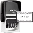 thumbnail image 1 of MaxMark Office Date Stamp with APPROVED Self Inking Date Stamp - BLACK ink, 1 of 5