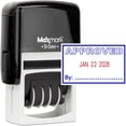 thumbnail image 1 of MaxMark Office Date Stamp with APPROVED Self Inking Date Stamp - BLUE/RED ink, 1 of 5