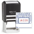 thumbnail image 1 of MaxMark Q43 (Large Size) Date Stamp with "APPROVED" Self Inking Stamp - 2 Color Blue/Red Ink, 1 of 5
