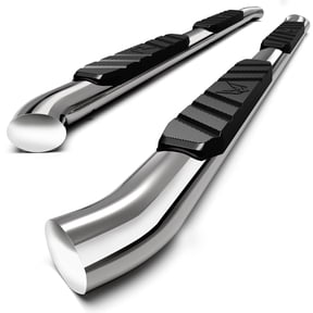 MaxMate 3.5" Oval Nerf Bar Side Steps Compatible with 2019-2026 Chevy Silverado GMC Sierra 1500; 2020-2026 2500 3500HD | Crew Cab | SS2C35067MX | Side Rails Running Boards