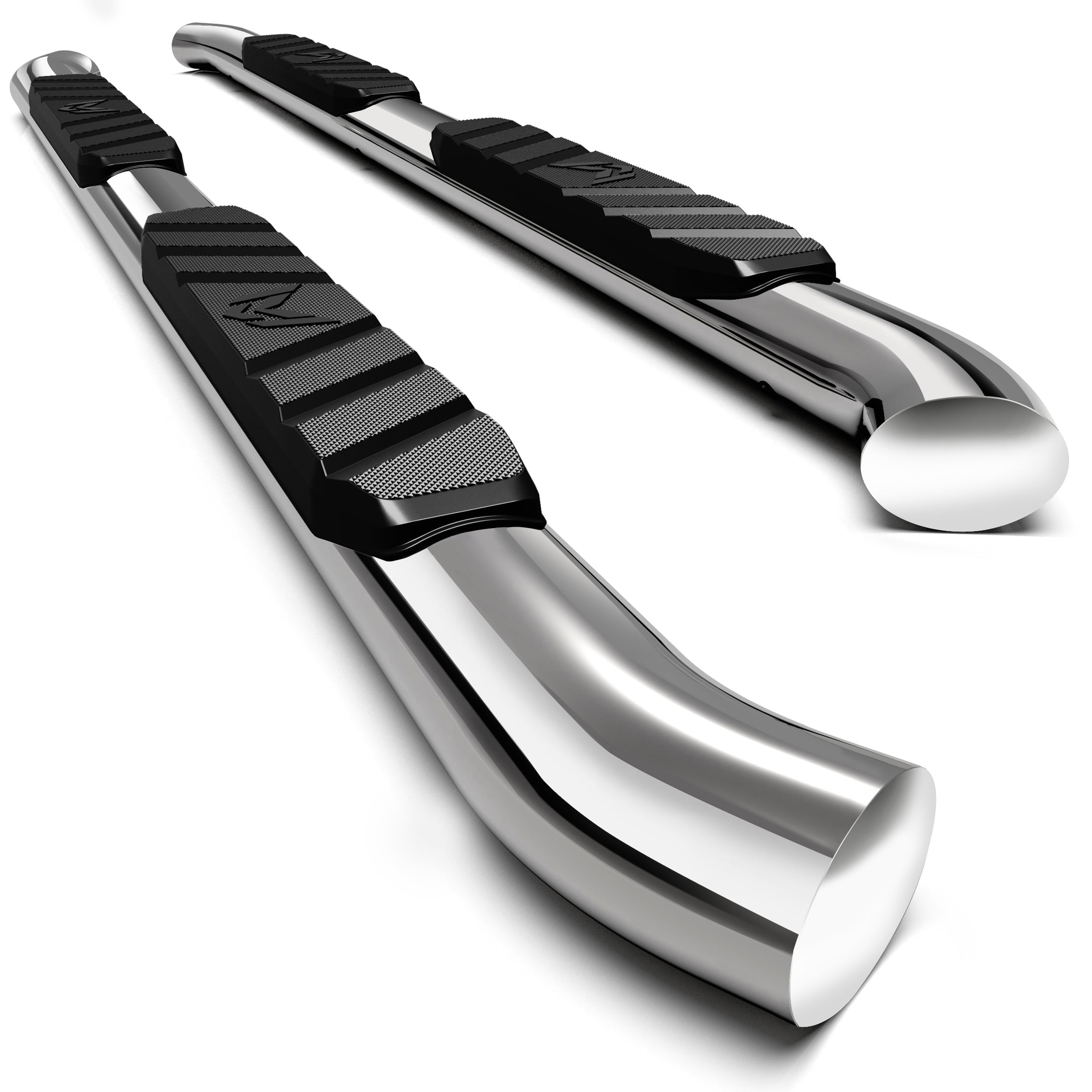 MaxMate 3.5\" Oval Nerf Bars For 2015-2026 Chevy Colorado/GMC Canyon Crew Cab - Stainless Steel Side Steps