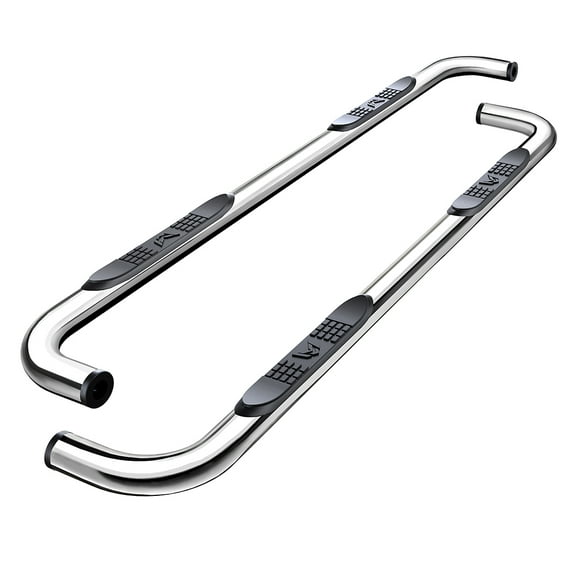 MaxMate 3" Nerf Bars Compatible with 1999-2018 Chevy Silverado GMC Sierra 1500 2500 LD; 2001-2019 2500 3500HD; 2019 LD / Limited (Exclude SS) | Double Cab | WB2C35007 | Side Step Rails Running Boards