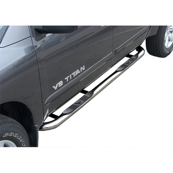 MaxMate 3" Nerf Bars Compatible with 2004-2015/2017-2024 Nissan Titan; 2016-2024 Titan XD | Crew Cab | WB2N31327 | Side Step Rails Running Boards