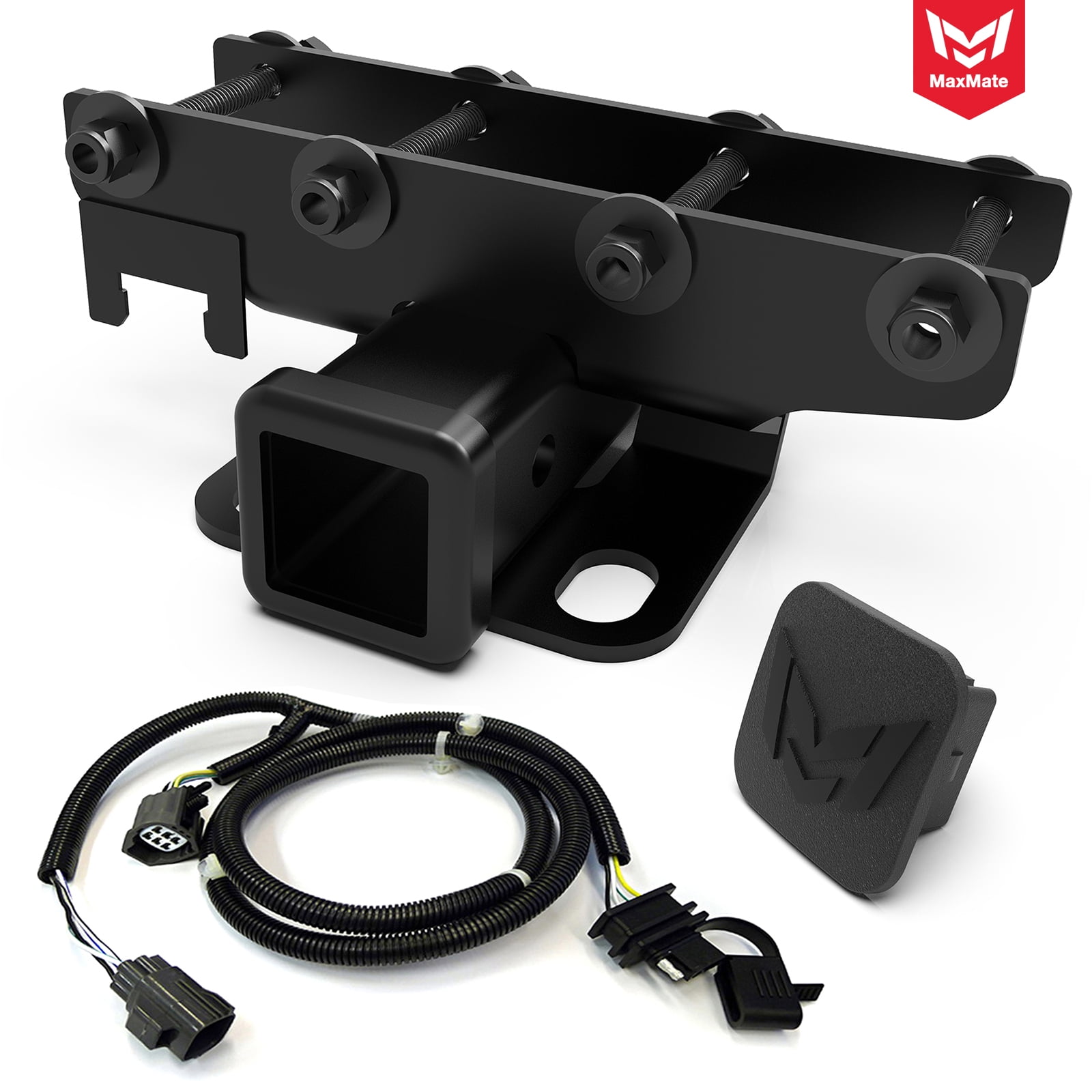 MaxMate HC2J001KMX 2inch Hitch Receiver & Wiring Harness Combo