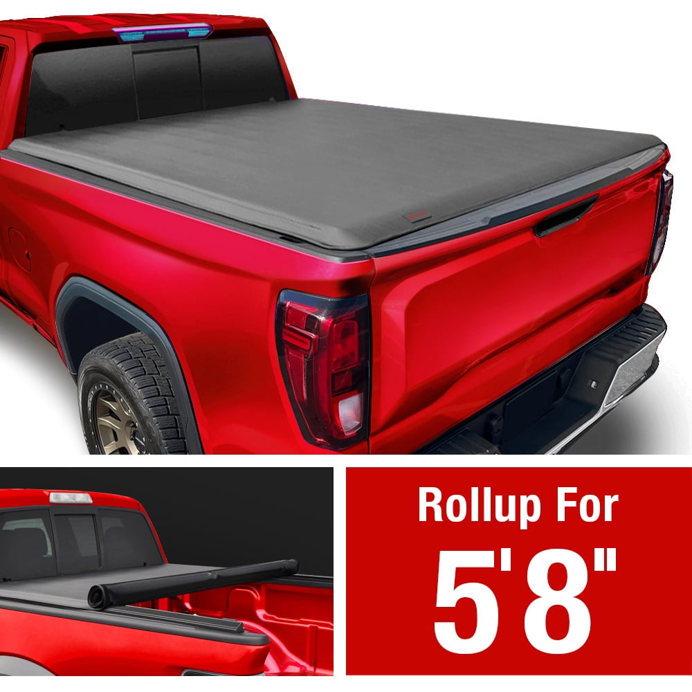 MaxMate Soft Roll-up Truck Bed Tonneau Cover Compatible with 2019-2024  Chevy Silverado GMC Sierra 1500 (NOT FIT 19-24 Classic) | 5'10