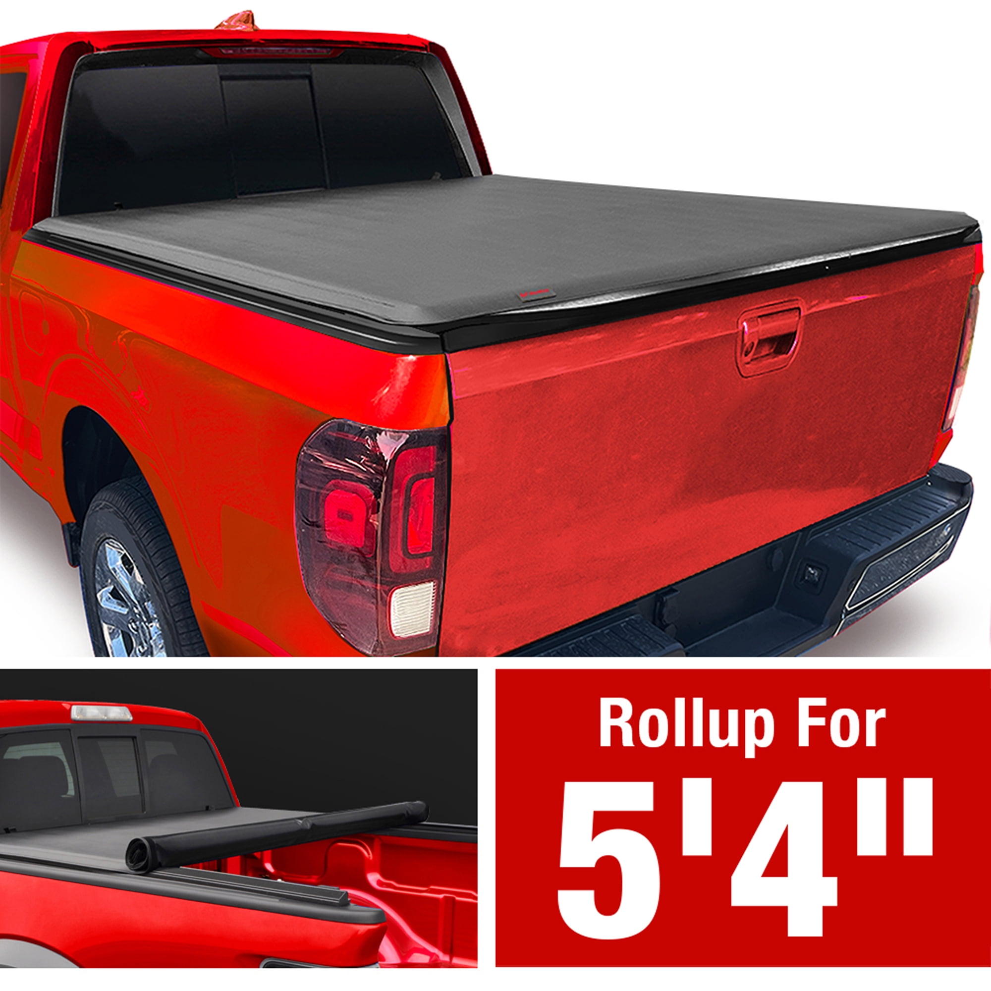 MaxMate Soft Rollup Truck Bed Tonneau Cover Compatible with 20172024 Honda Ridgeline 5'4
