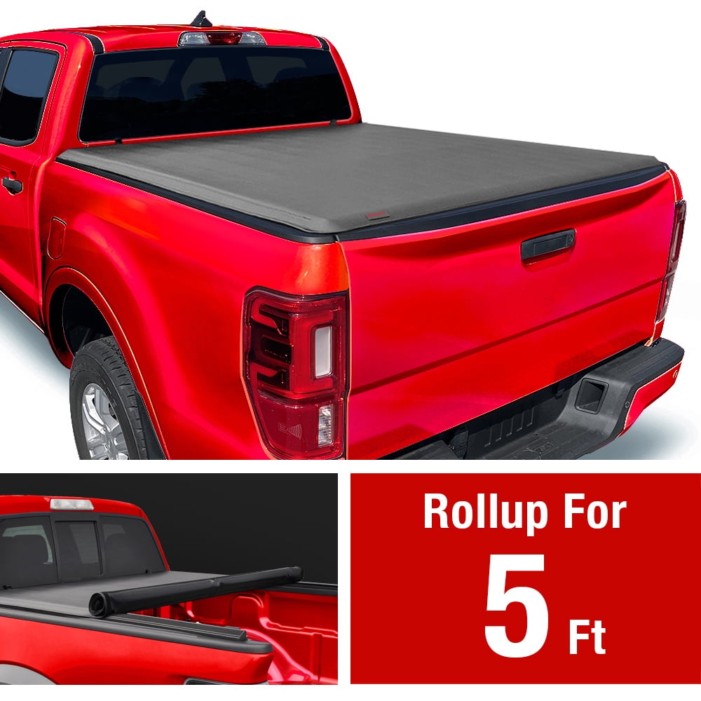 MaxMate Soft Rollup Truck Bed Tonneau Cover Compatible with 20192024 Ford Ranger 5