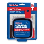 MaxPatch Drywall Repair Kit, 4-Piece Set   Includes Self-Adhesive Aluminum Patch, 8 oz Spackle, 100% Recycled 3" Putty Knife, and Sanding Sponge   Multi-Purpose Wall Repair for Drywall