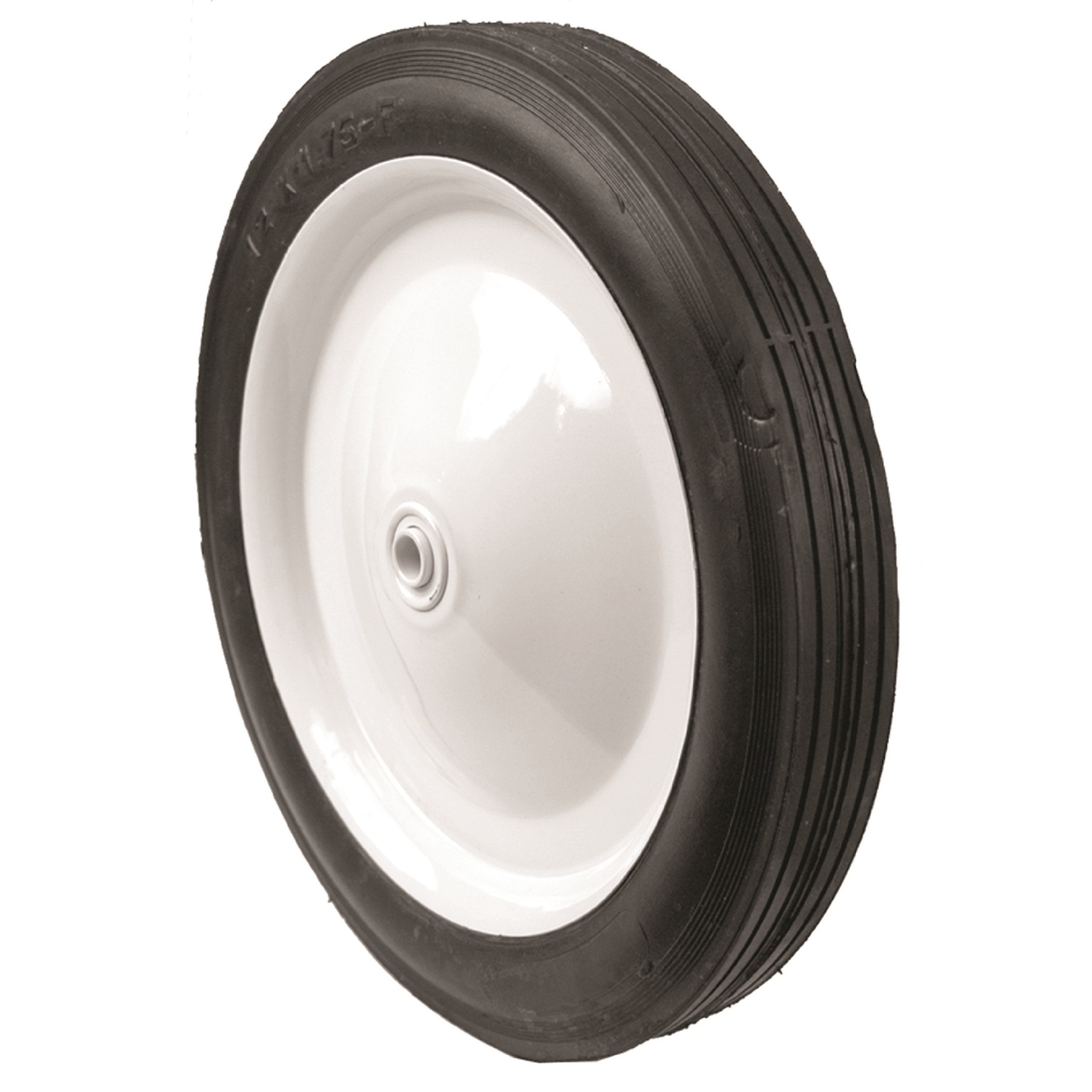 MaxPower 12" X 1.75" Steel Lawn Mower Replacement Wheel, 1/2" Diameter