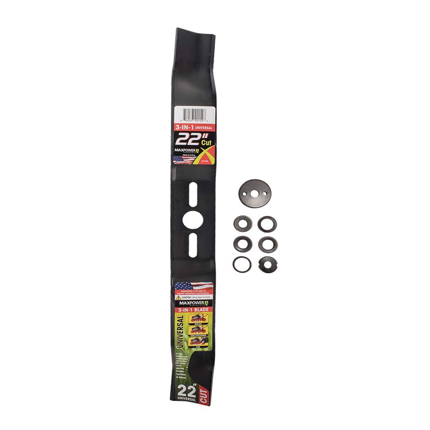 MaxPower 20 in. Standard Mower Blade For Walk-Behind Mowers 1 pk
