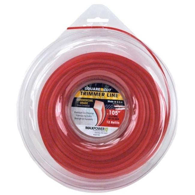 MaxPower 332105C SquareOne Commercial Grade Trimmer Line .105" Diameter