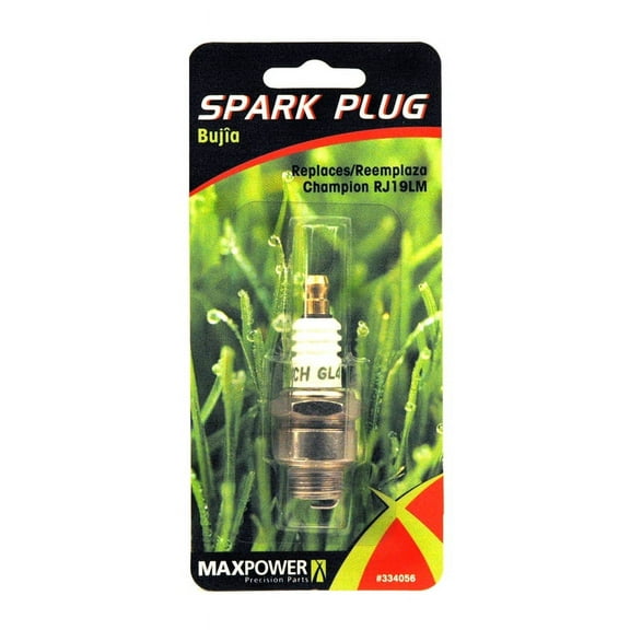 MaxPower 334056 Spark Plug for Rider Mowers Replaces Champion RJ19LM; Autolite 308; NGK BR2LM
