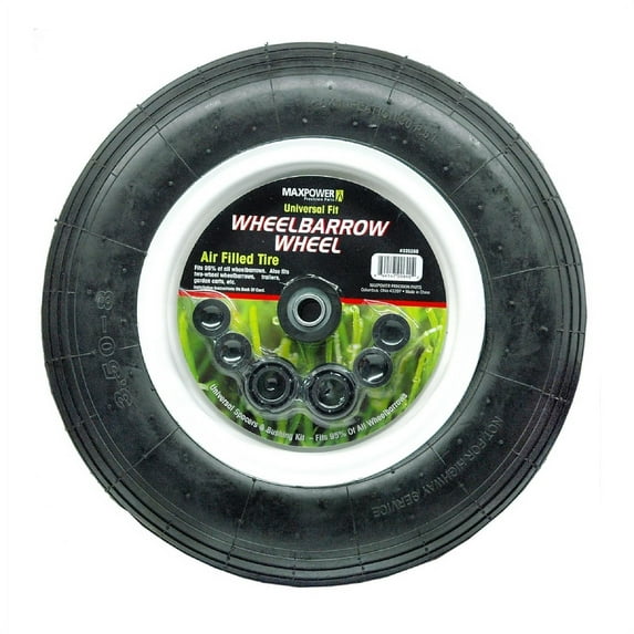 MaxPower 335268 Universal Wheelbarrow Wheel - Air Filled