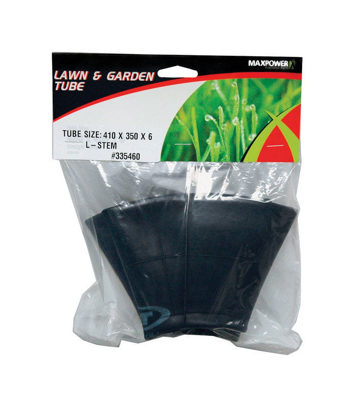 MaxPower 335460 Replacement Tire Inner Tube 410 x 350 x 6 with L-Shaped Valve Stem