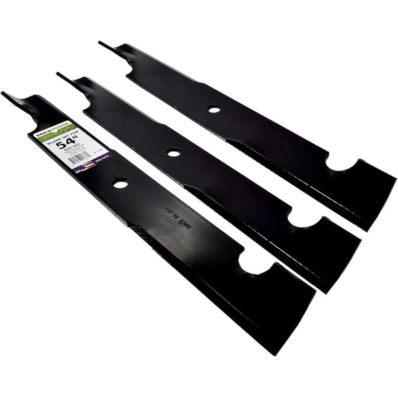MaxPower 561149B 3 Blade Set for 54" Cut Bad Boy Mowers, Replaces OEM No. 038-0005-00, Black