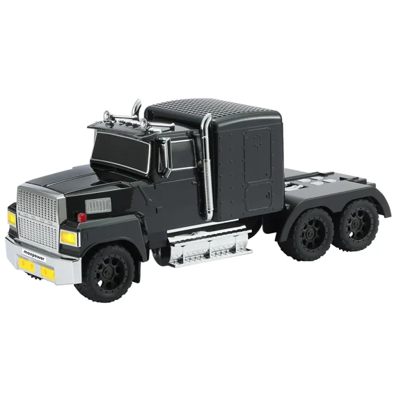 Max Power Big Rig Semi Truck Bluetooth 5.3 Speaker with LED Lights and FM Radio, Black