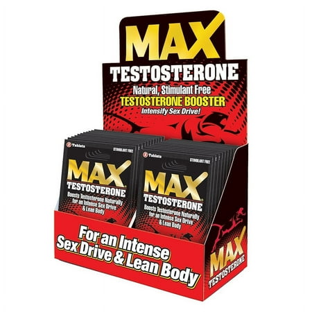 MaxTestosterone Booster Pills 2-Pack 24-Piece Display