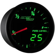 MaxTow Black & Green Double Vision Fuel Level Gauge