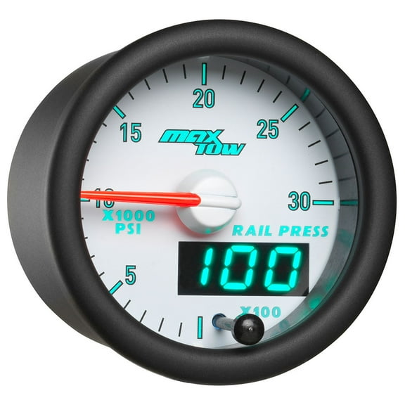 MaxTow Match 30,000 PSI Fuel Rail Pressure Gauge for the 3rd Gen Cummins
