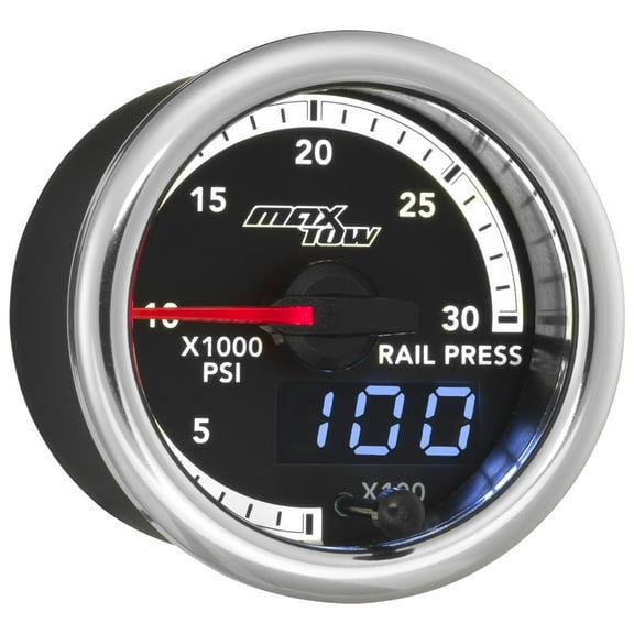 MaxTow Match 30,000 PSI Fuel Rail Pressure Gauge for the 4th Gen Cummins